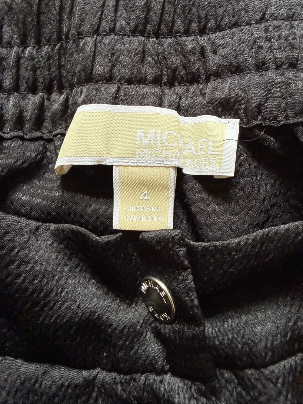 Michael Kors Black Women's Cargo Jogger Pants